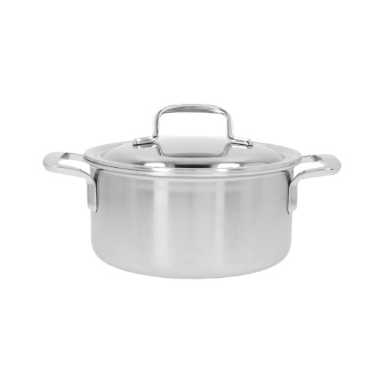 Cratita inox, cu capac, 18cm/2,2L, "5-Plus" - Demeyere