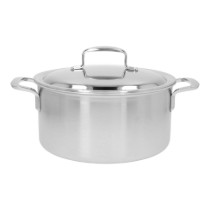 Cratita inox, cu capac, 24cm/5,2L, "5-Plus" - Demeyere