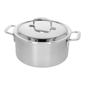 Cratita inox, cu capac, 24cm/5,2L, "5-Plus" - Demeyere