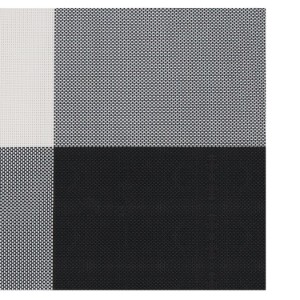 Set 4 suporturi farfurii (naproane), 45 x 30 cm, Negru/Alb