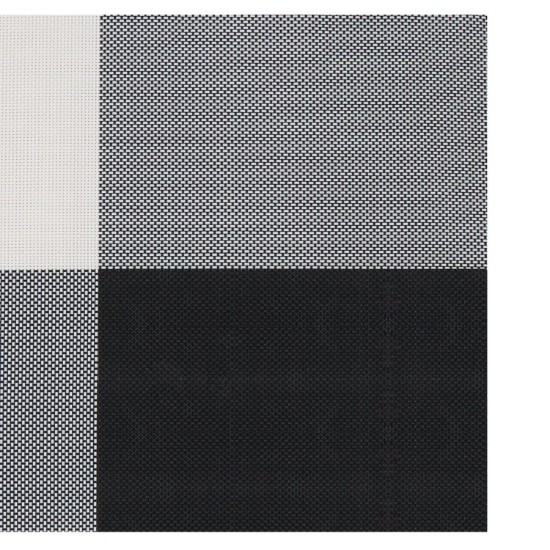 Set 4 suporturi farfurii (naproane), 45 x 30 cm, Negru/Alb