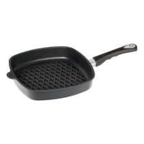 Tigaie grill patrata, aluminiu, 28 x 28 cm, inductie - AMT Gastroguss