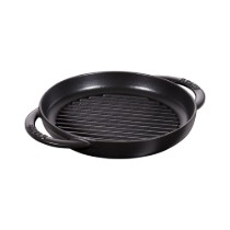 Tigaie grill, fonta, 23 cm, Black - Staub
