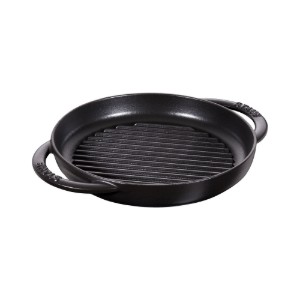 Tigaie grill, fonta, 23 cm, Black - Staub