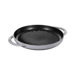 Tigaie grill, fonta, 26 cm, Graphite Grey - Staub