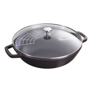 Tigaie wok, fonta, 30cm, Black - Staub